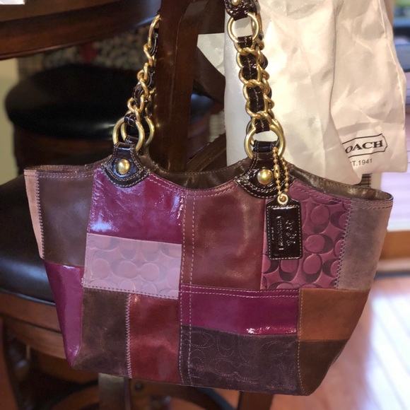 Authentic Coach Patchwork Tote - Picture 1 of 8
